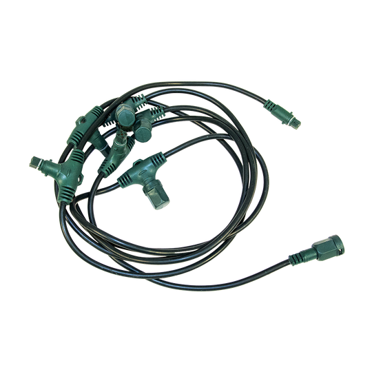 Low Voltage 6' Motherline 3 T-Taps 12x24x12" sp, Grn Wire