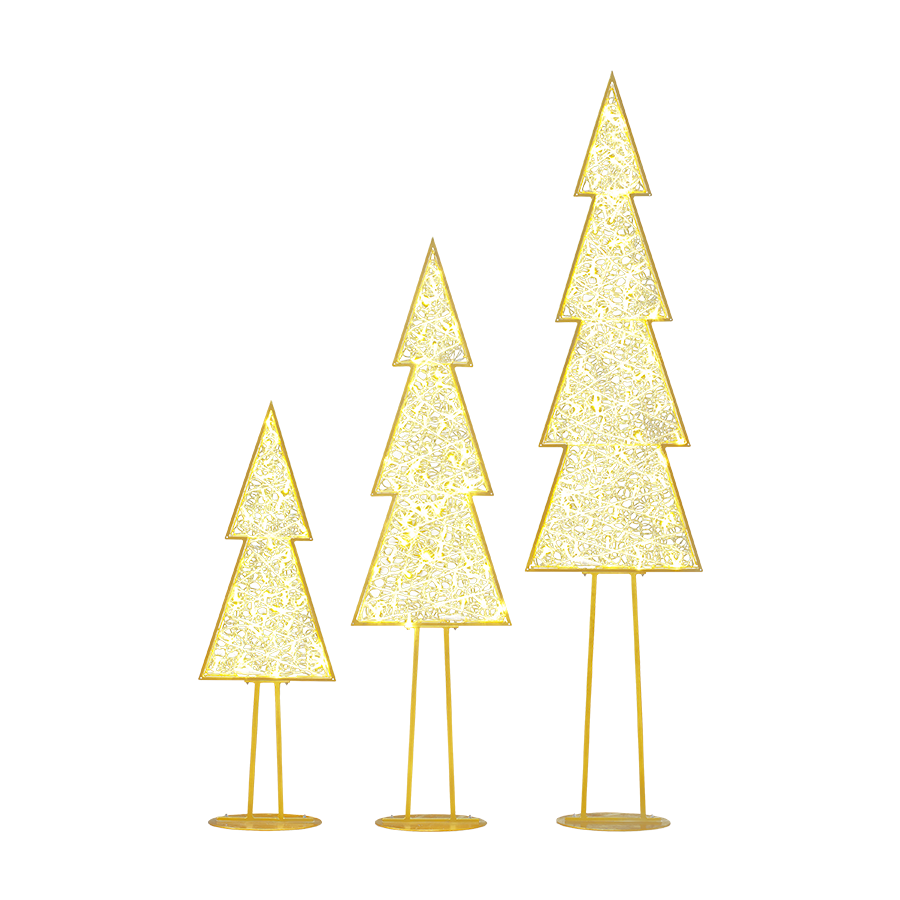 Luzy Illuminated Christmas Tree Set of 3