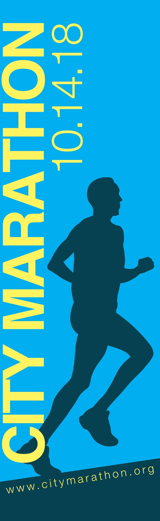 Marathon Single Vinyl Banner