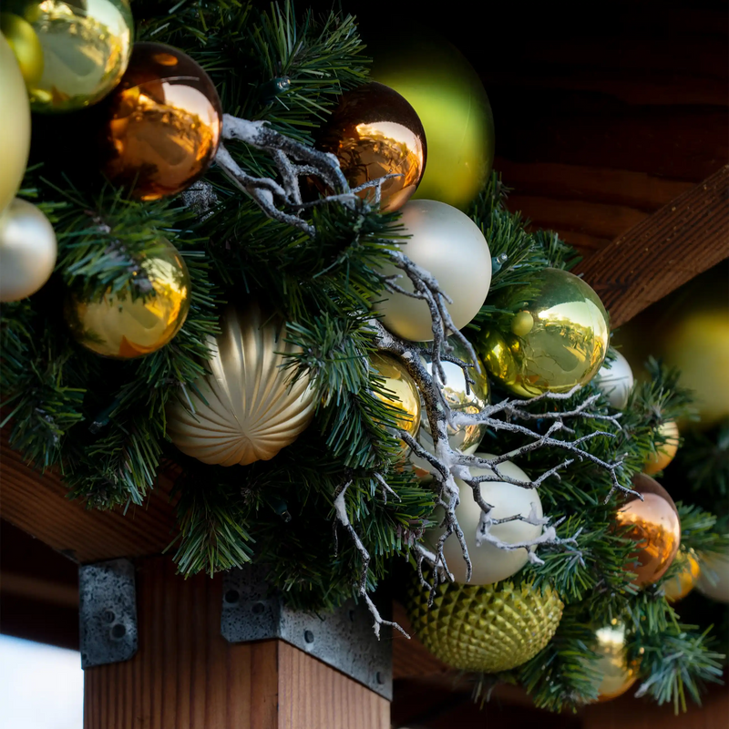 Matte Ribbed Ornaments