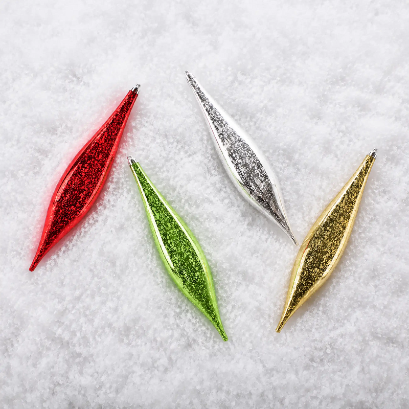 Mercury Oval Drop Ornaments