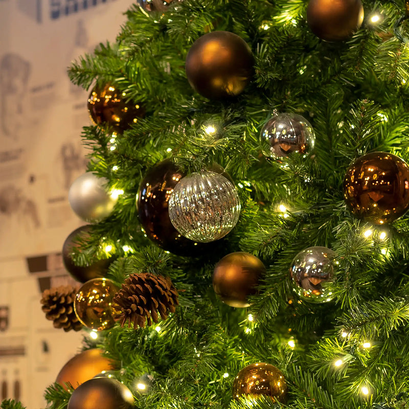 Mercury Round Swirl Ornaments