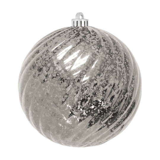 Mercury Round Swirl Ornaments