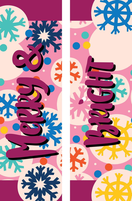 Merry and Bright Double Vinyl Banner Set