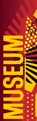Modern Art Musuem - Red Single Vinyl Banner Dekra-Lite