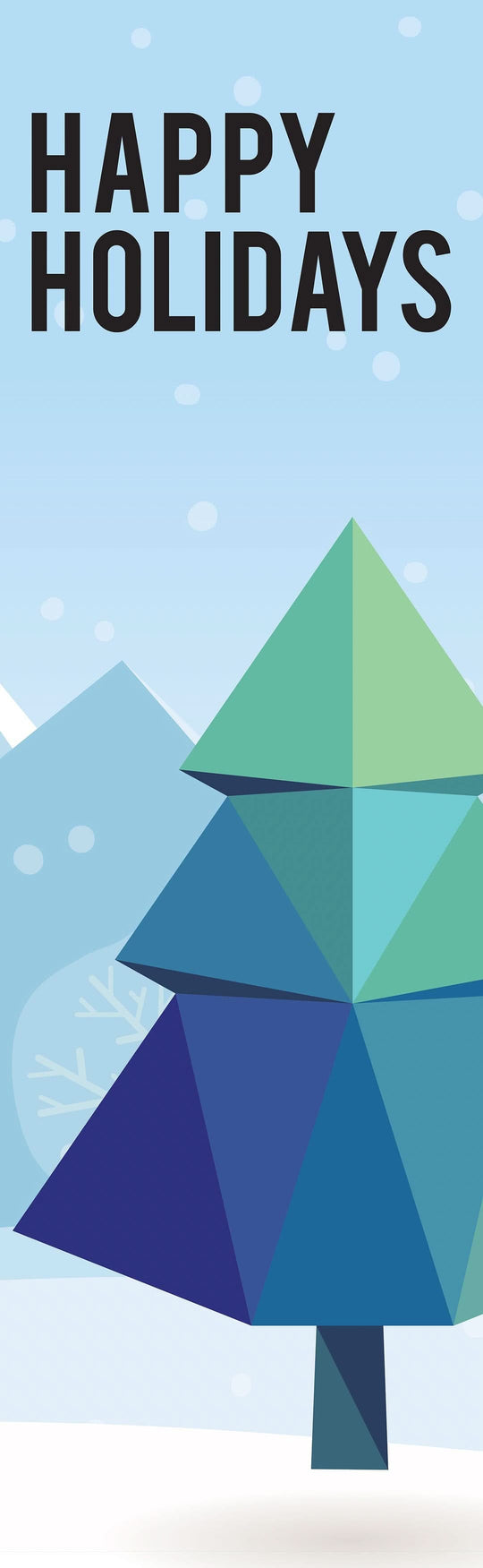 Modern Tree Single Vinyl Banner