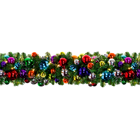 Dekra-Lite 10' Multicolor Pop Pre-Decorated Garland