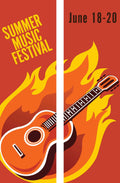Music Fest Double Vinyl Banner Set Dekra-Lite