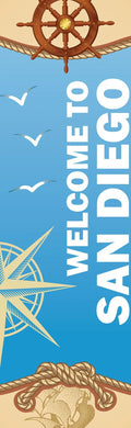 Nautical Single Vinyl Banner Dekra-Lite