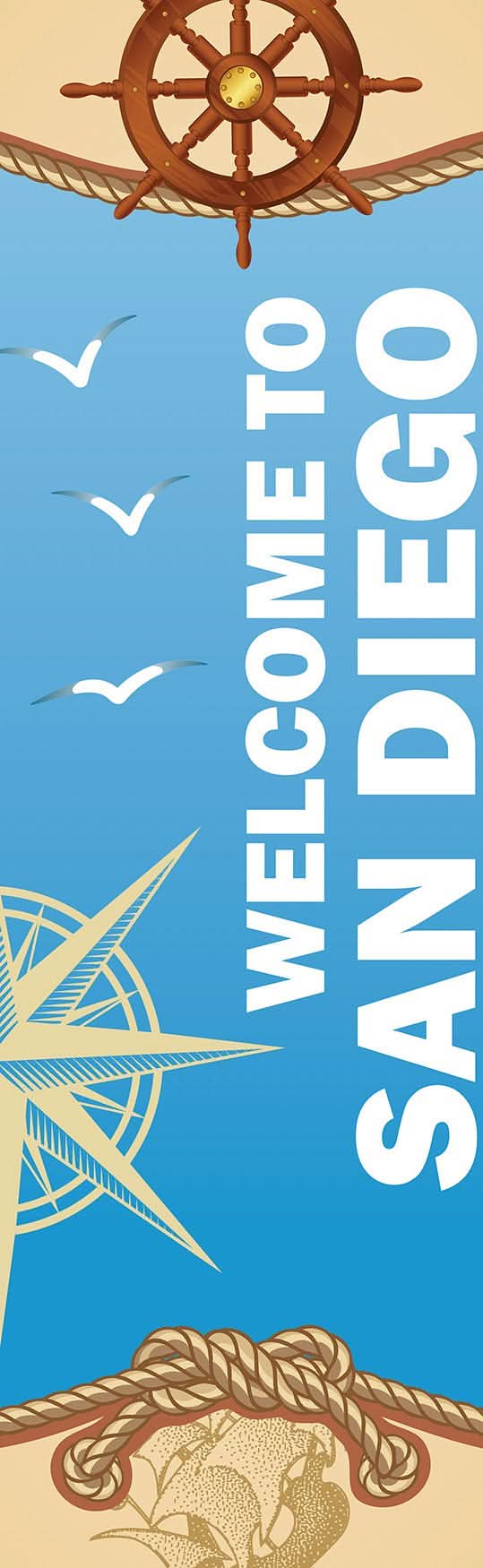 Nautical Single Vinyl Banner