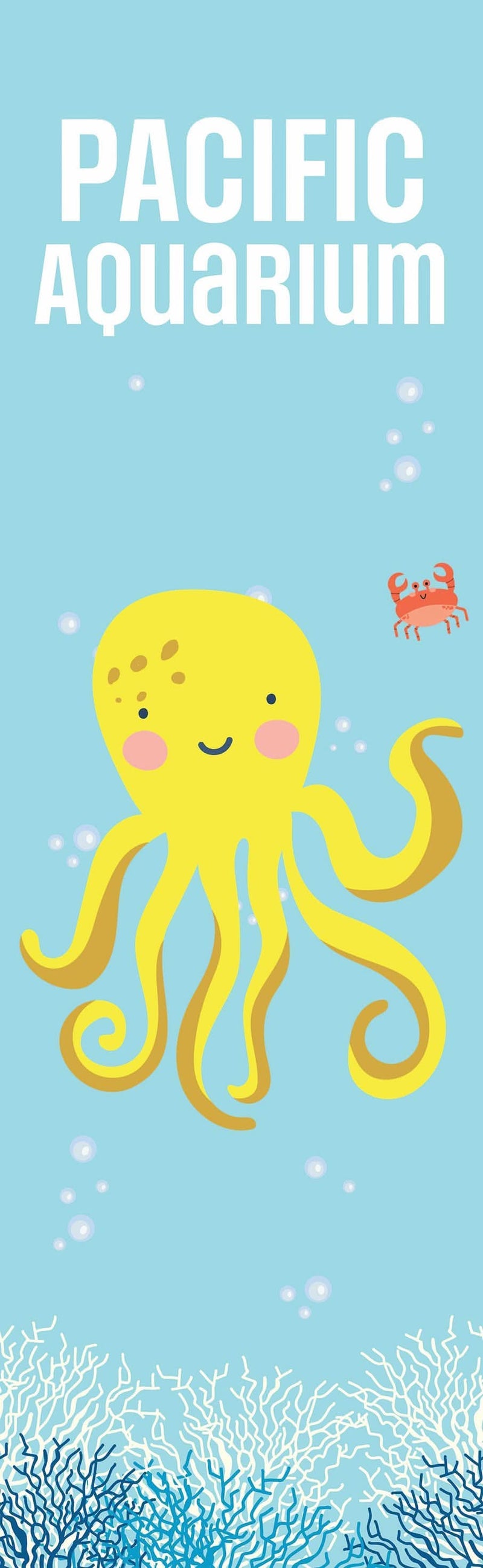 Octopus Aquarium Single Vinyl Banner