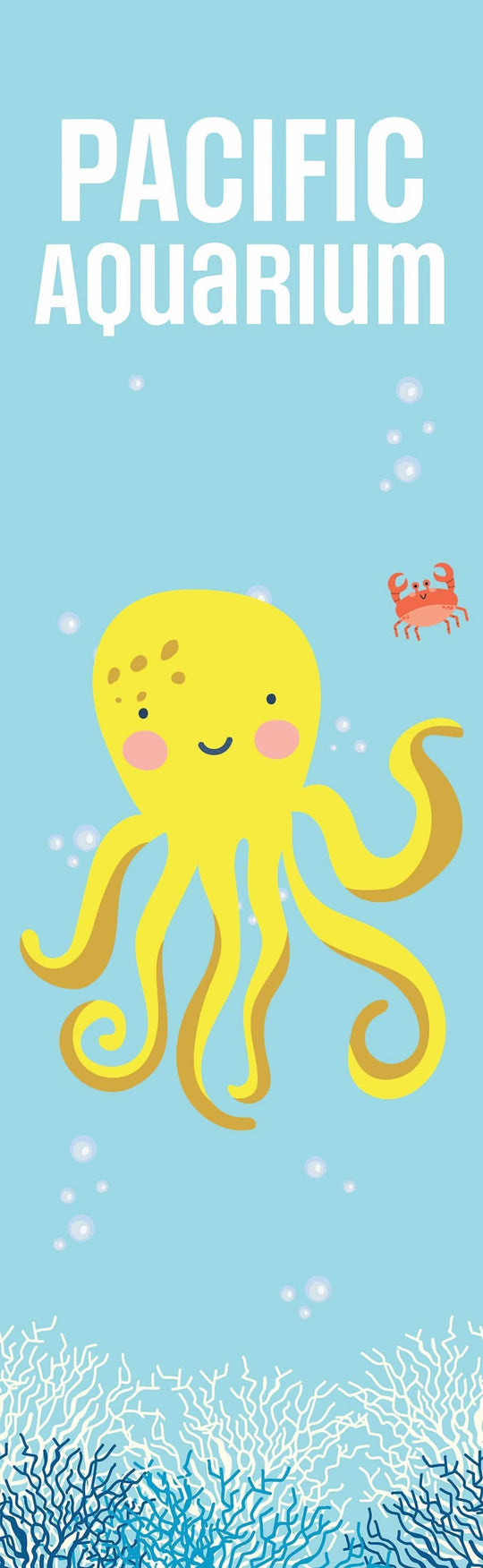 Octopus Aquarium Single Vinyl Banner