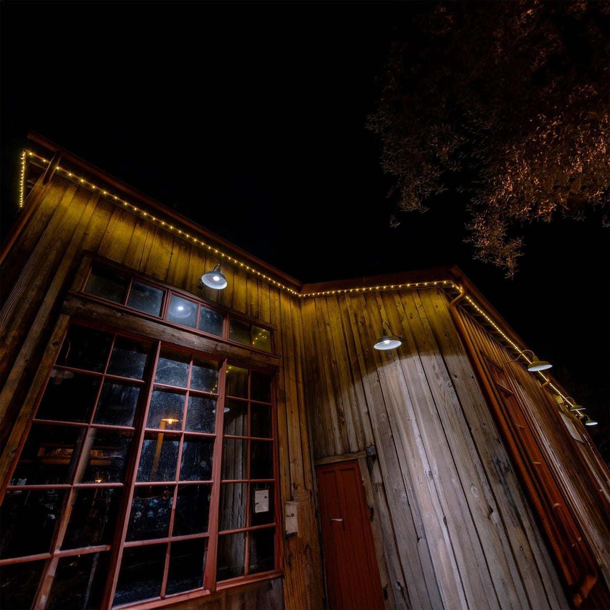 Dekra-Lite Low Voltage Clip Lighting displayed outisde