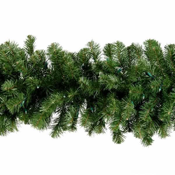 Dekra-Lite Unlit 18" Width Olympia Pine Garland 9' Sections