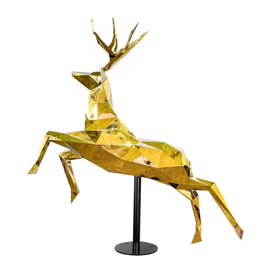 Reflective Geometric Flying Reindeer