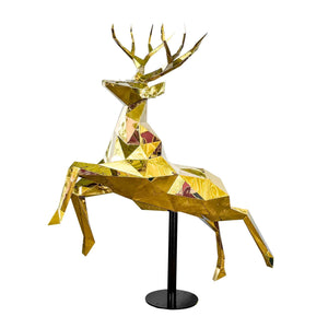 Reflective Geometric Flying Reindeer