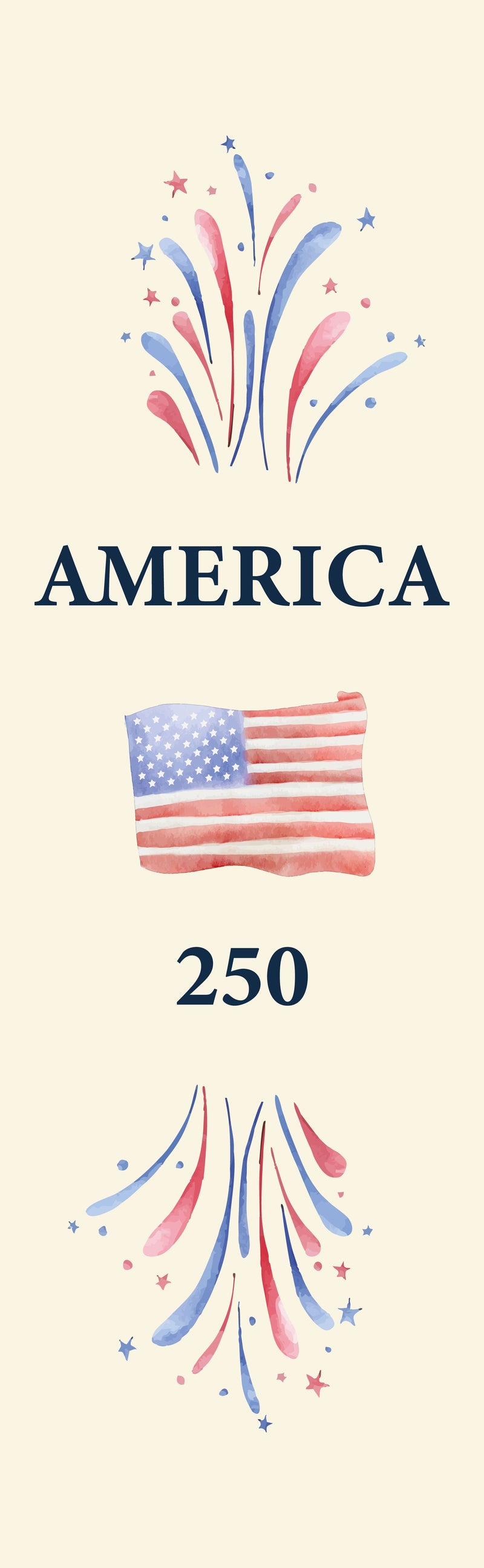 Painted Flag 250 Single Vinyl Banner