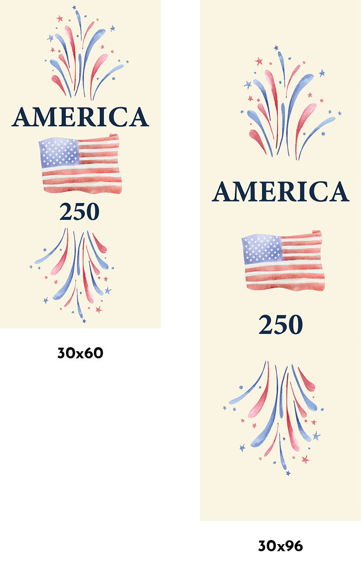 Painted Flag 250 Single Vinyl Banner