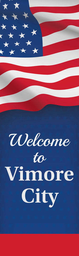 Patriotic City Single Vinyl Banner