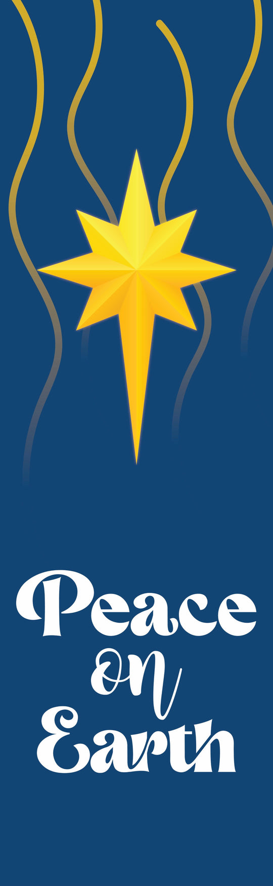 Peace on Earth Single Vinyl Banner