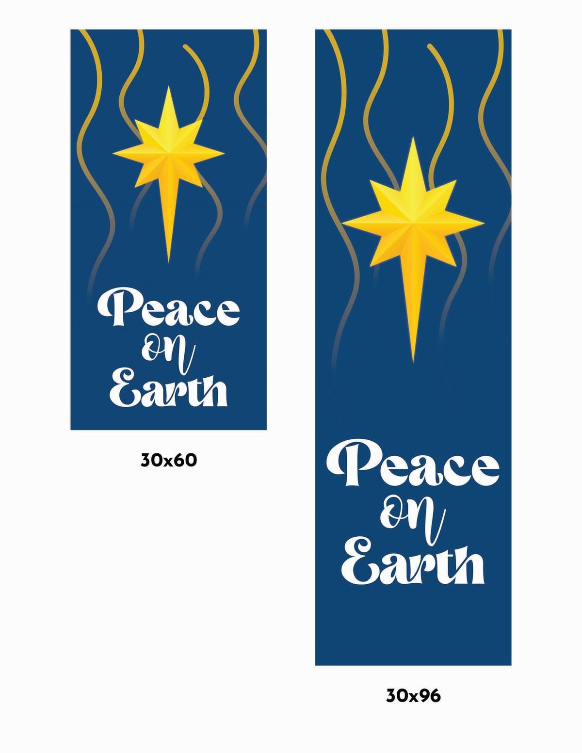 Peace on Earth Single Vinyl Banner – Dekra-Lite