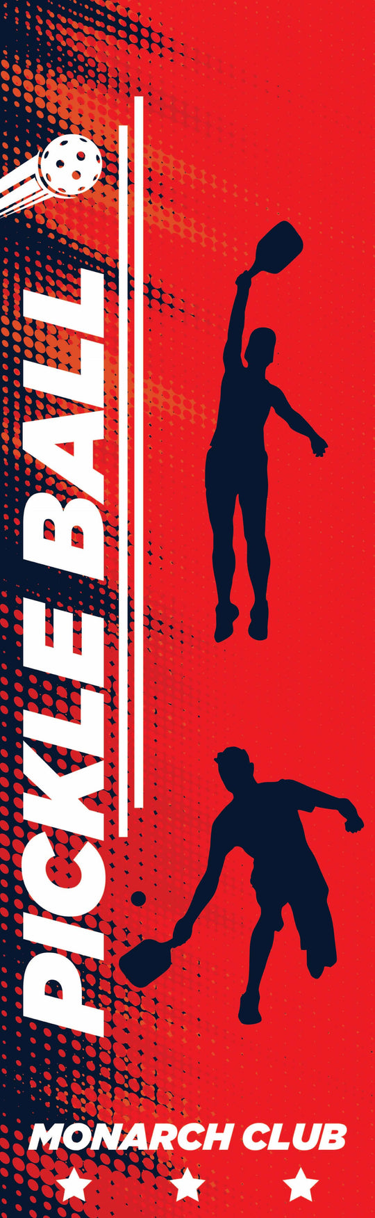 Pickle Ball Single Vinyl Banner