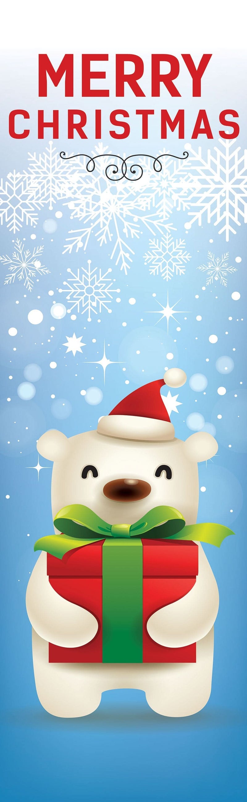 Polar Bear Gift Single Vinyl Banner