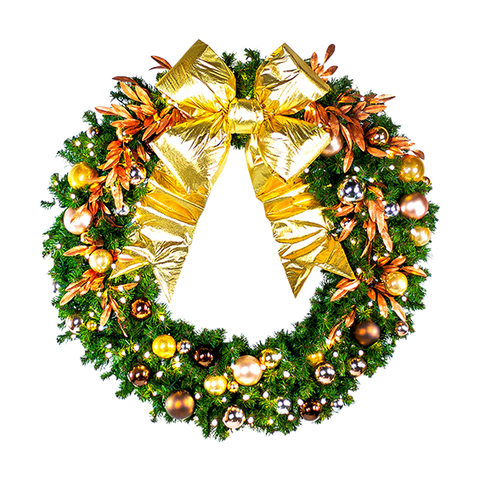 Dekra-Lite Precious Metals Pre-Decorated Wreath