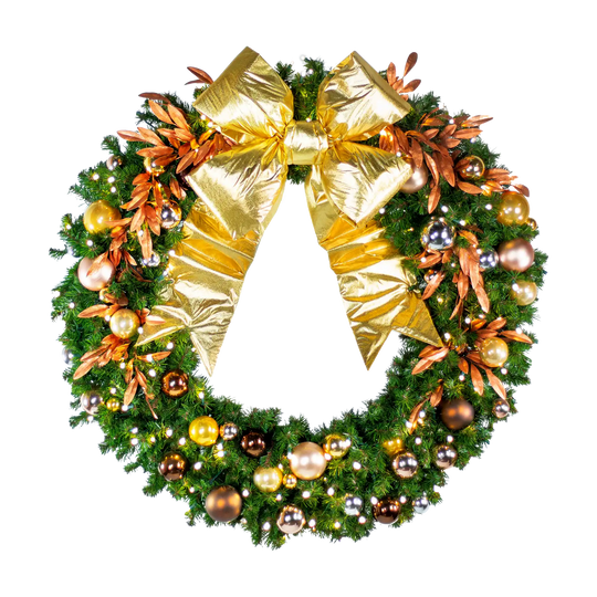 Precious Metals Pre-Decorated Wreaths