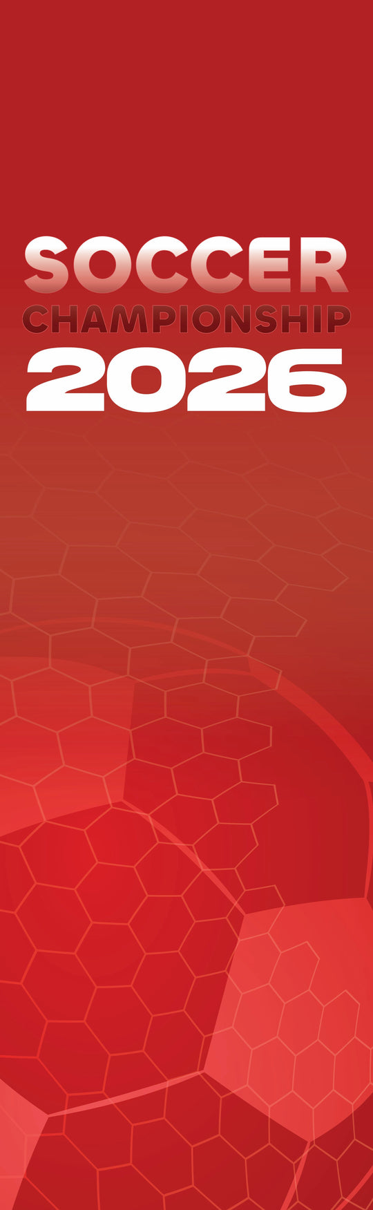 Premier Soccer Championship Single Vinyl Banner