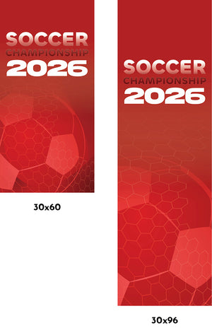 Premier Soccer Championship Single Vinyl Banner