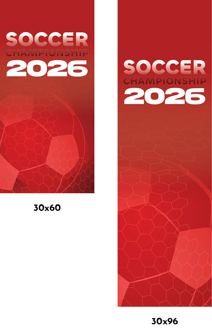 Premier Soccer Championship Single Vinyl Banner