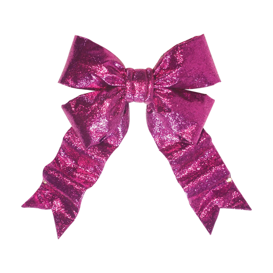Purple Glitter Structural Bow