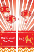 Red Lanterns Double Vinyl Banner Set Dekra-Lite