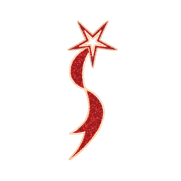 Dekra-Lite Red Shooting Star LED Pole Mount