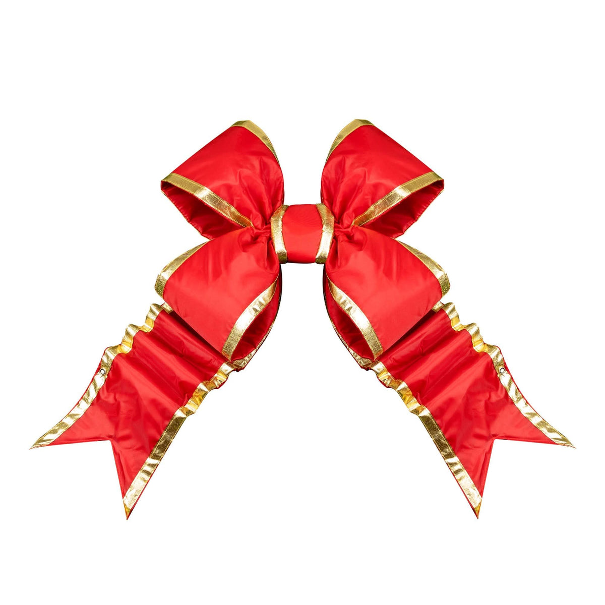 Red Structural Bow with Gold Trim 15", 18", and 24"