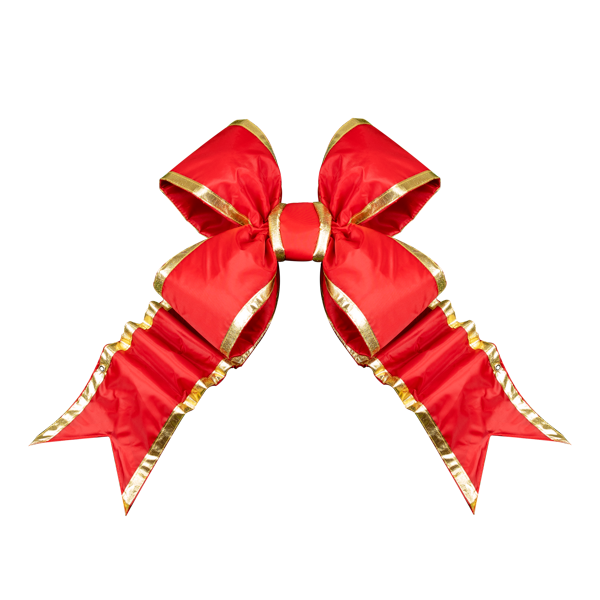 Red & Gold Glitter Bows (Pack of 24) Craft Supplies