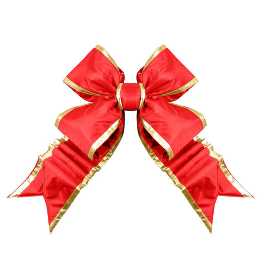 Red Structural Bow with Gold Trim 36", 48", and 60"