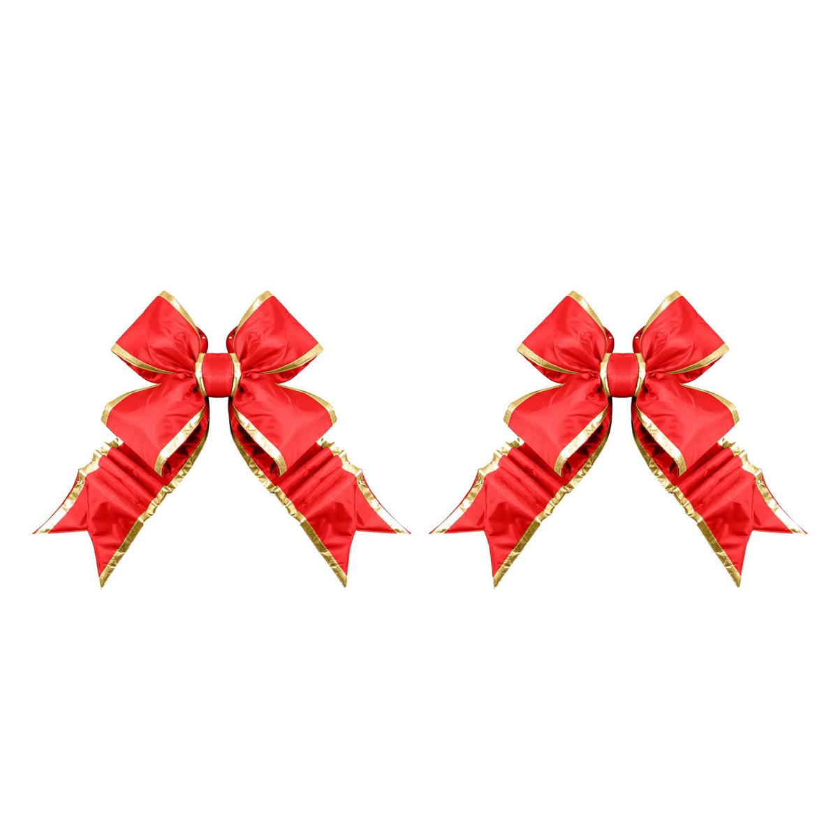 Red Structural Bow with Gold Trim 36", 48", and 60"