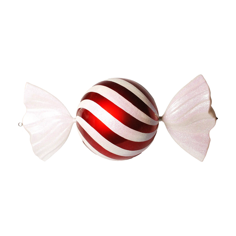 36" Red and White Round Jumbo Ornament
