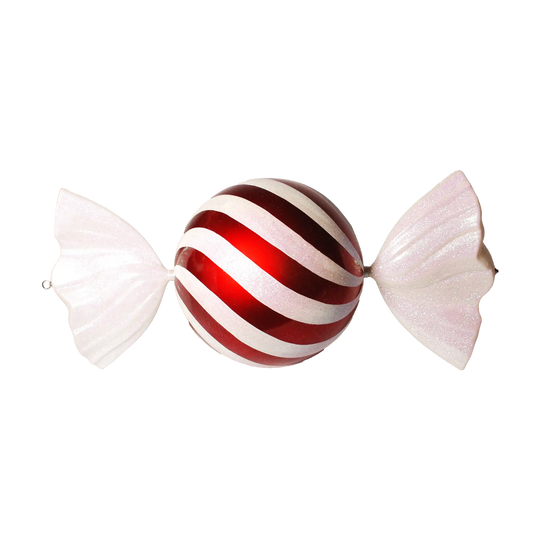 36" Red and White Round Jumbo Ornament