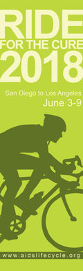 Ride For The Cure Single Vinyl Banner Dekra-Lite