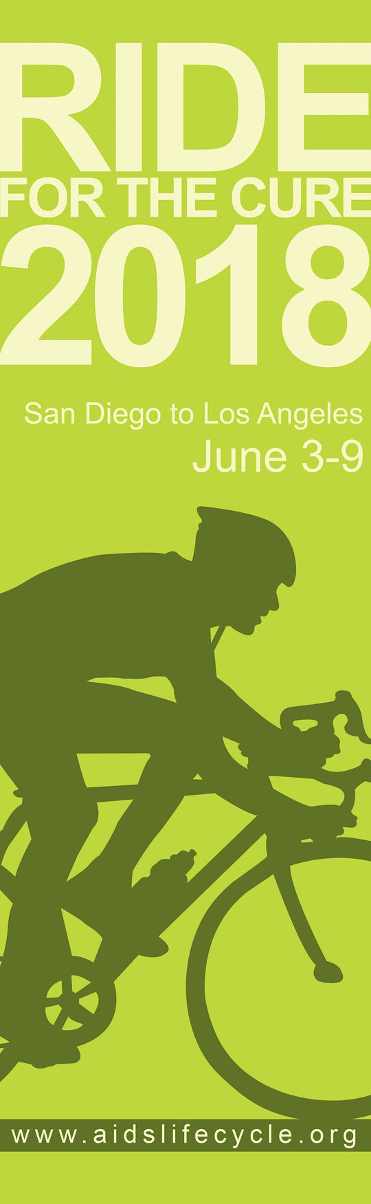 Ride For The Cure Single Vinyl Banner