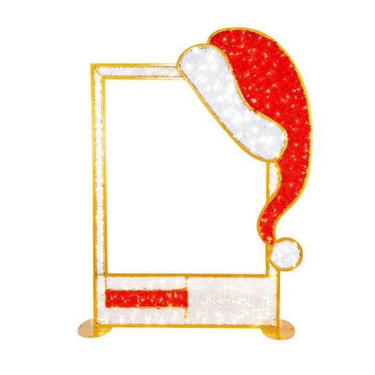 Santa Hat Illuminated Polaroid Frame
