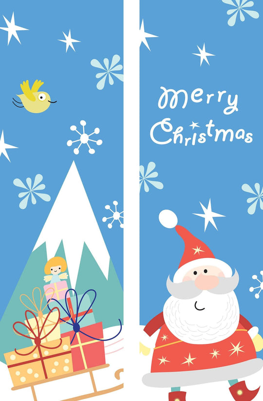 Santa & Sleigh Double Vinyl Banner Set