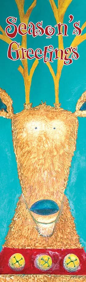 Santa's Friend Single Vinyl Banner