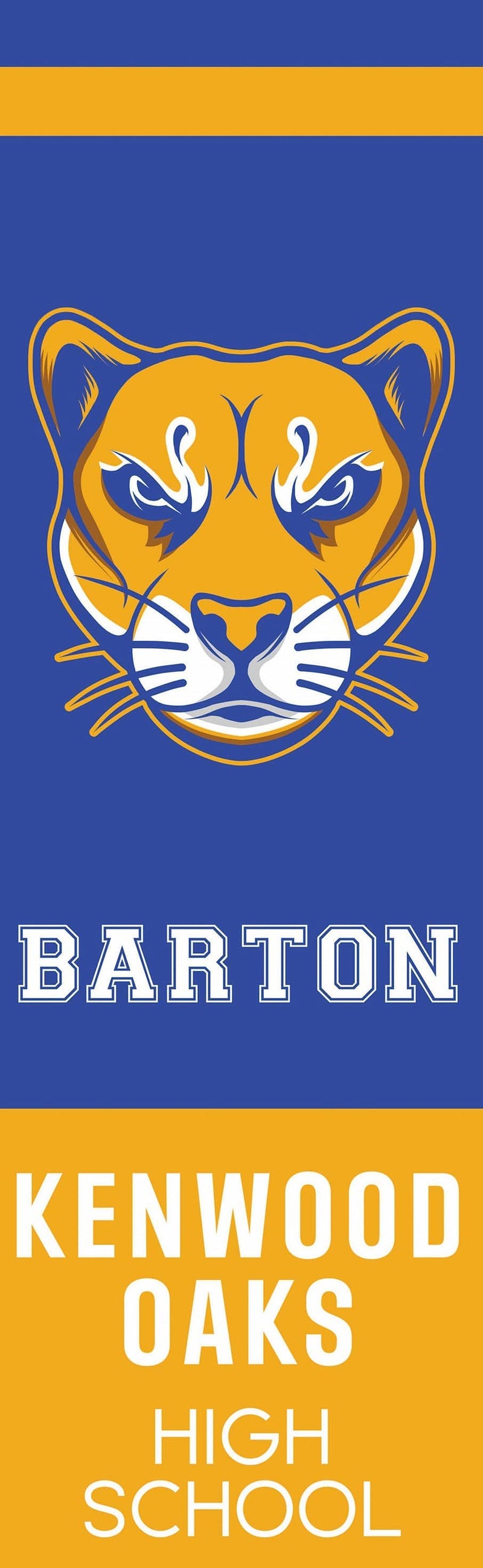 School Name with Logo Single Vinyl Banner