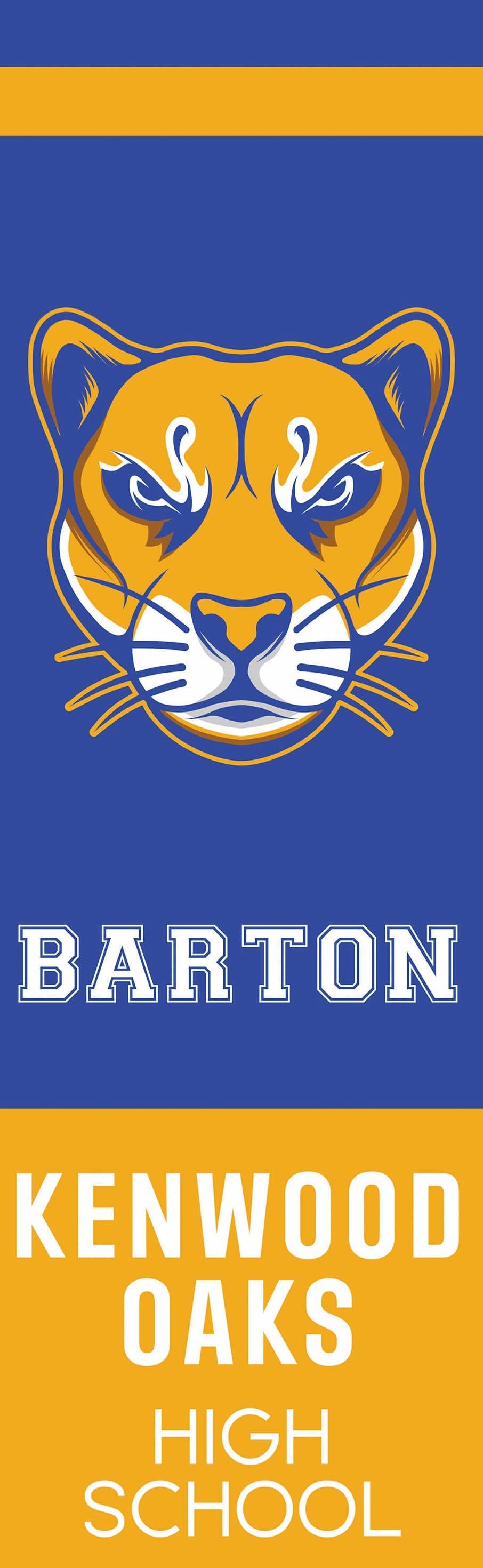 School Name with Logo Single Vinyl Banner