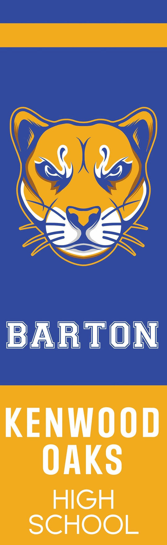 School Name with Logo Single Vinyl Banner