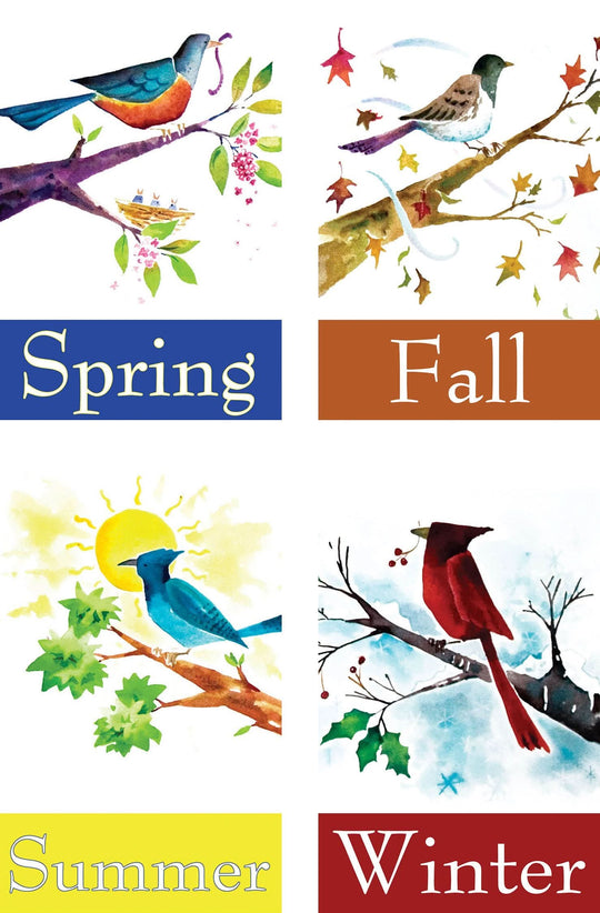 Seasonal Birds Double Vinyl Banner Set